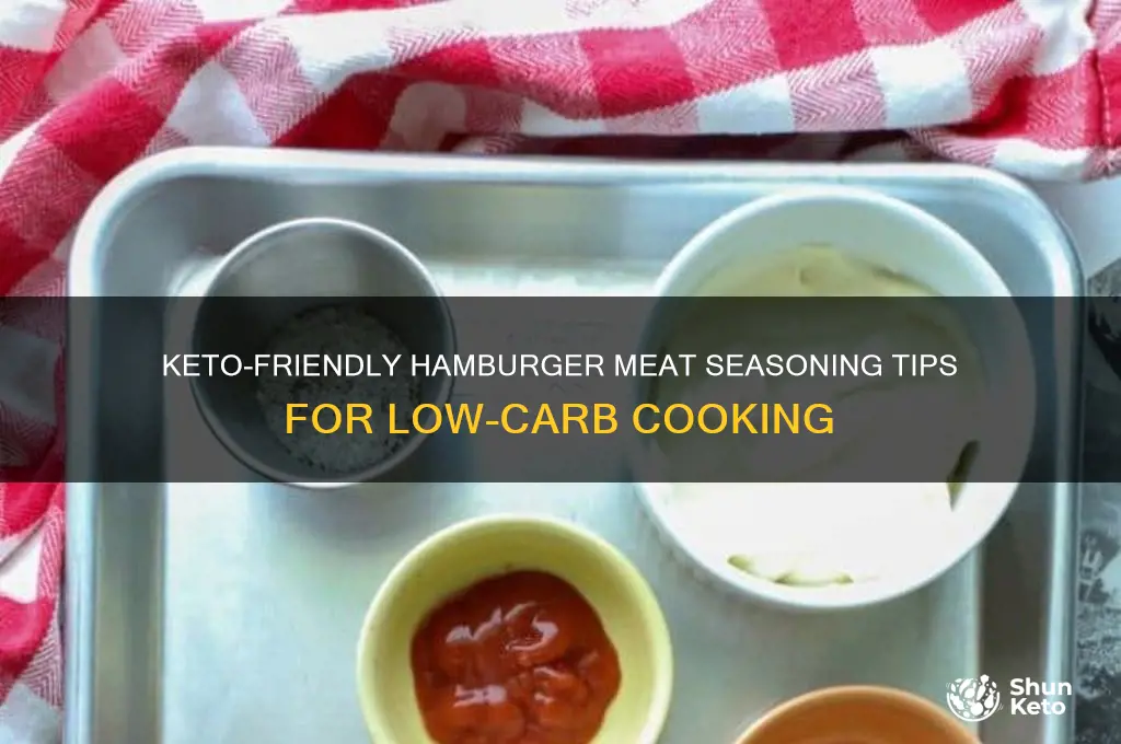 how to season hamburger meat keto diet