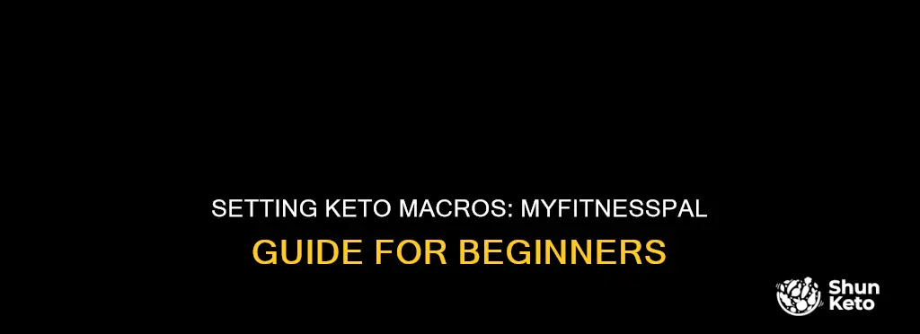 how to set keto macros myfitnesspal