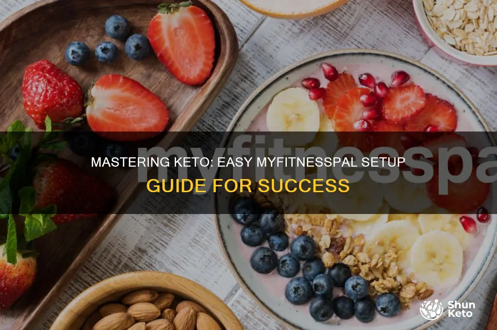 how to set up keto diet on myfitnesspal