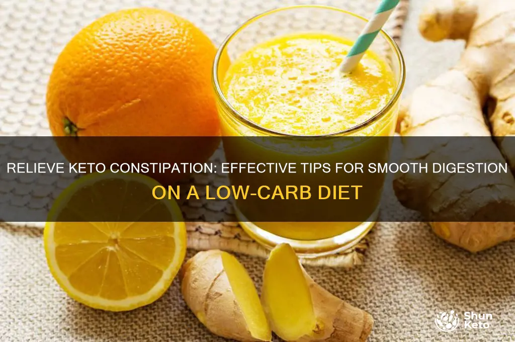 how to stop constipation on keto