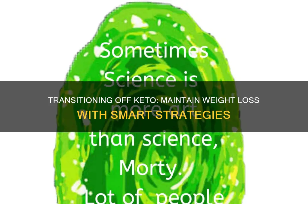 how to stop eating keto without gaining weight