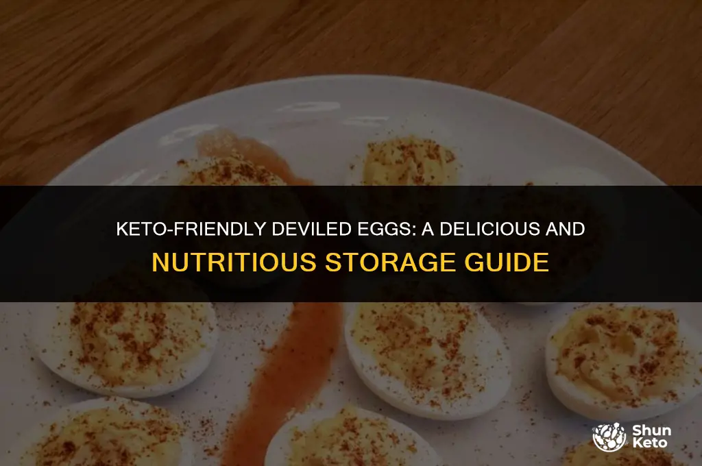 how to store deviled eggs keto