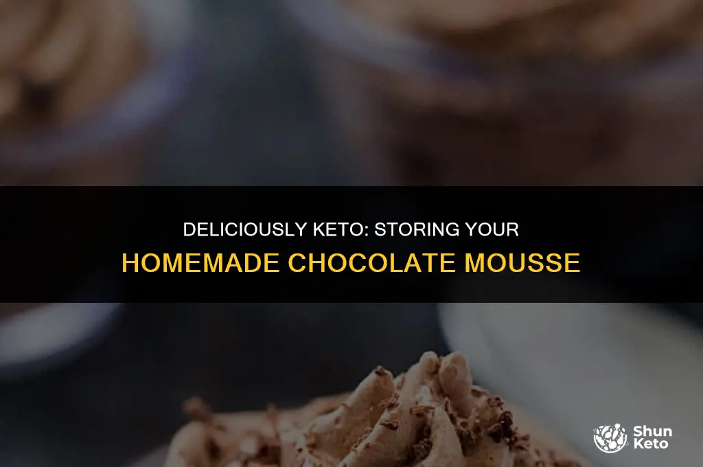 how to store homemade keto choc mousse