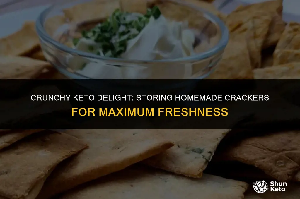 how to store homemade keto crackers