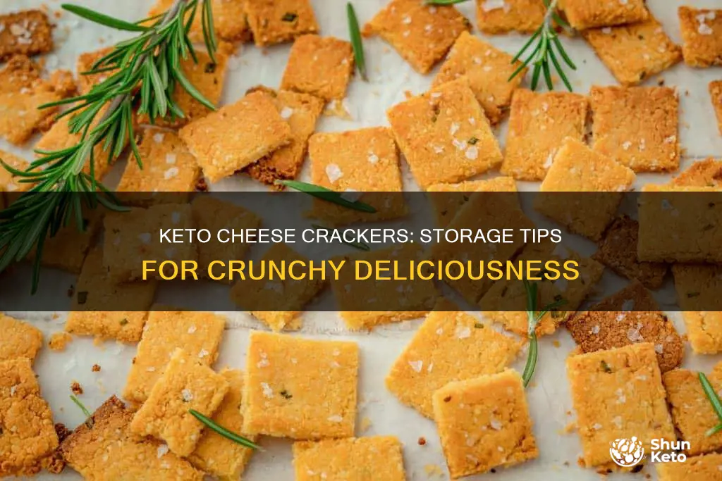 how to store keto cheese crackers