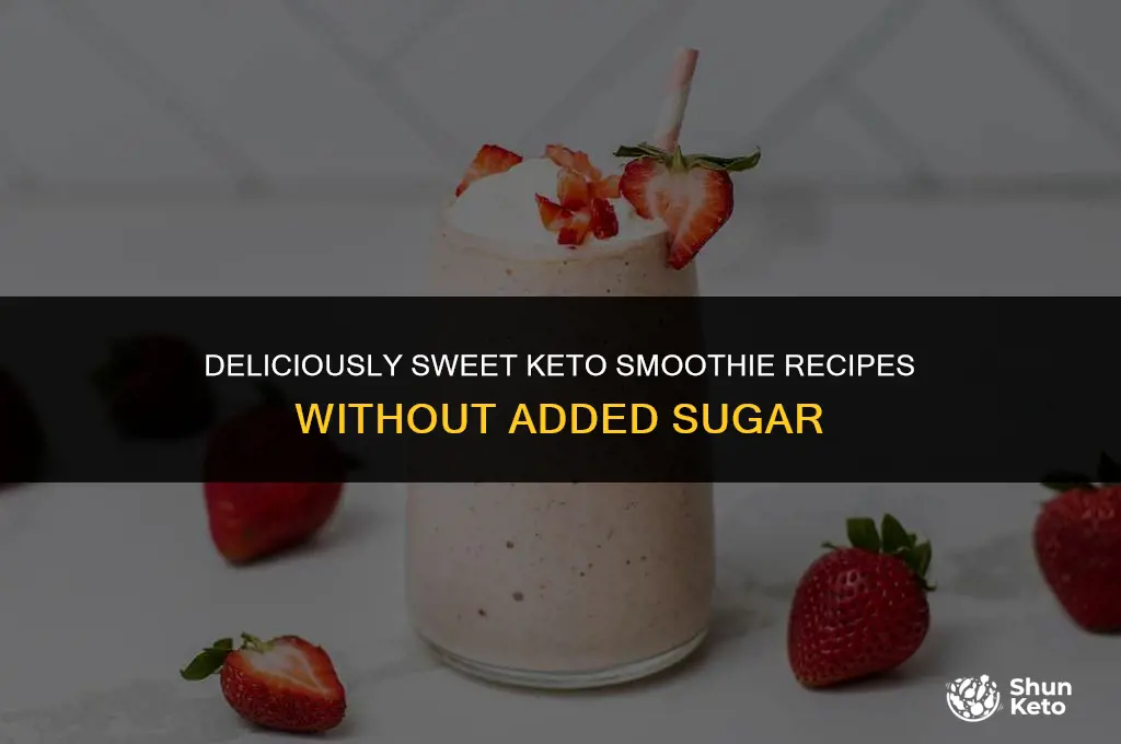 how to sweeten a keto smoothie