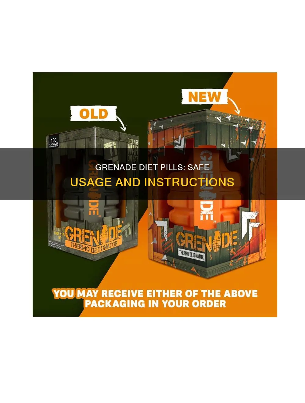 how to take grenade diet pills