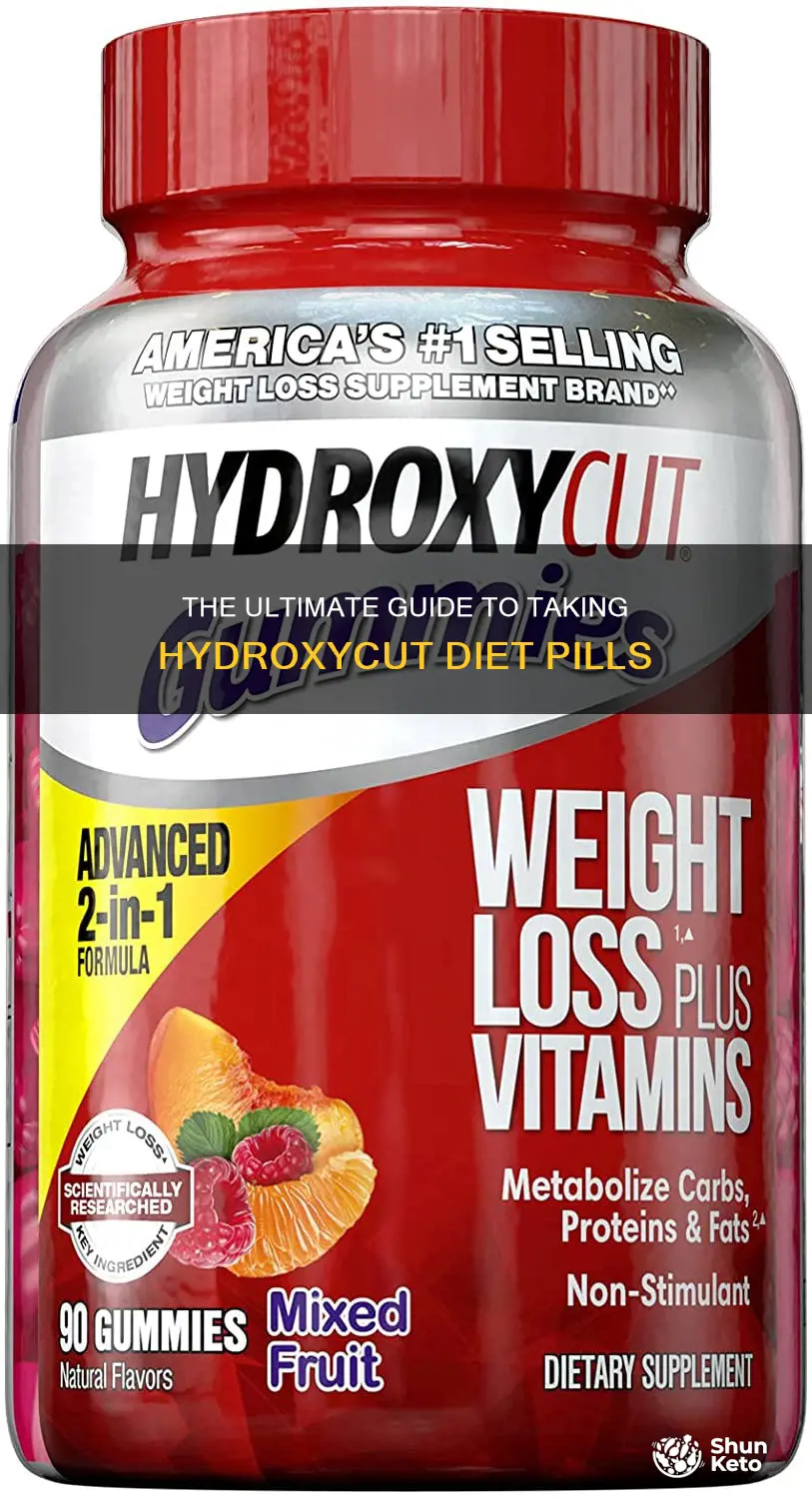 how to take hydroxycut diet pills