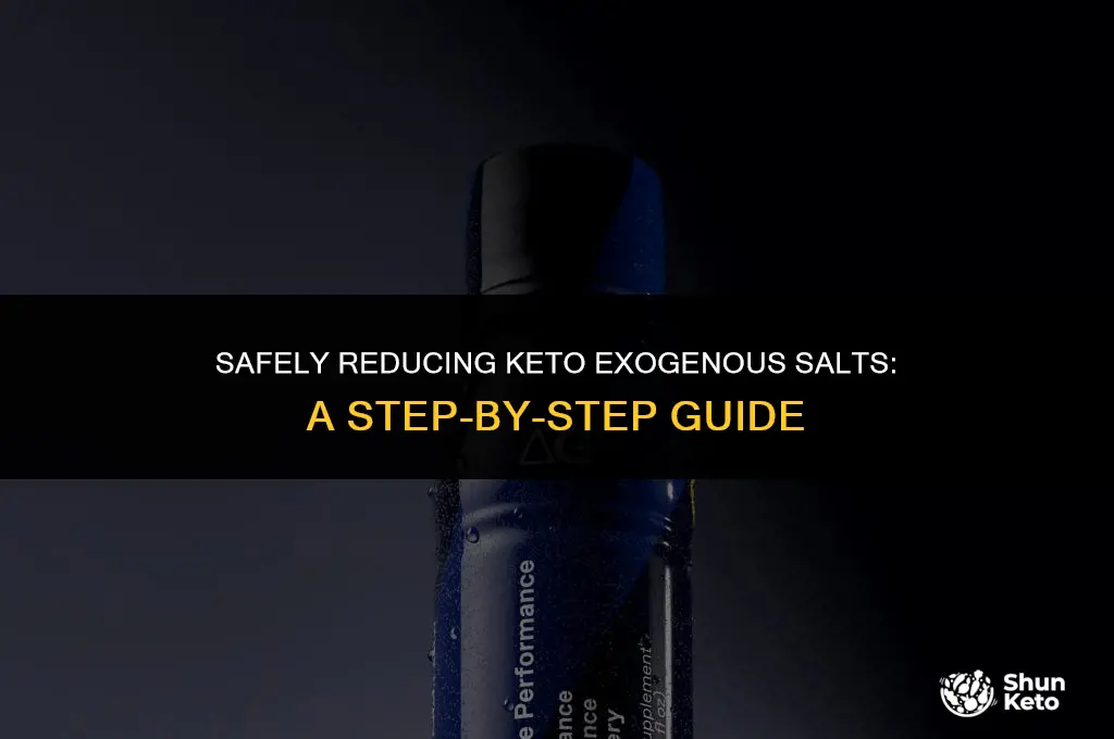 how to taper off keto exogenous salts
