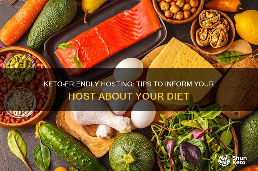 how to tell host you are on keto diet