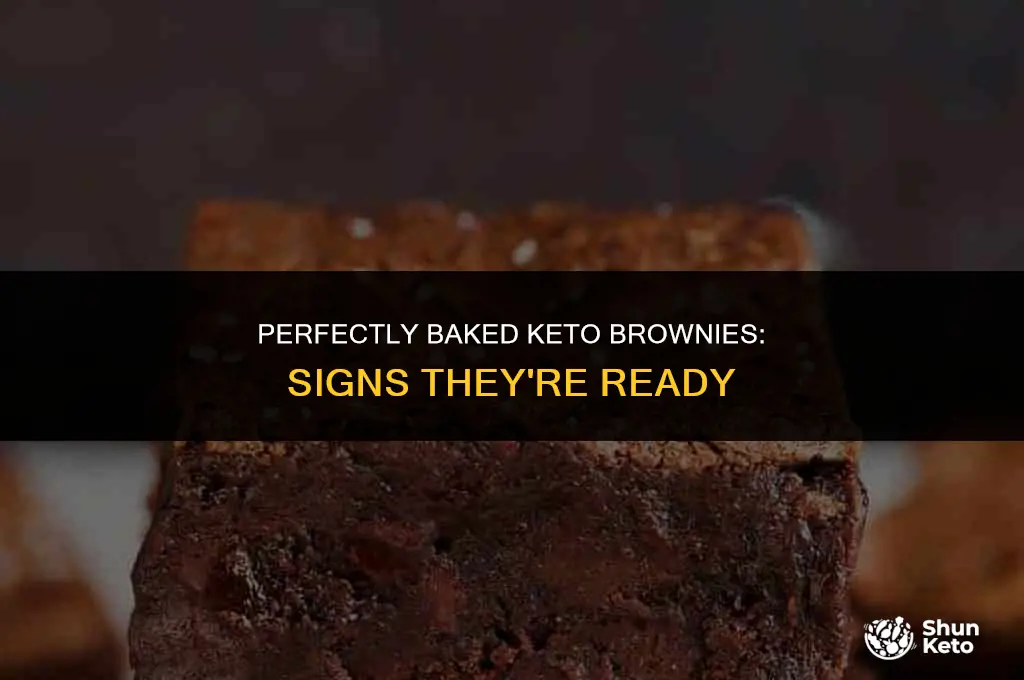 how to tell keto brownies are done