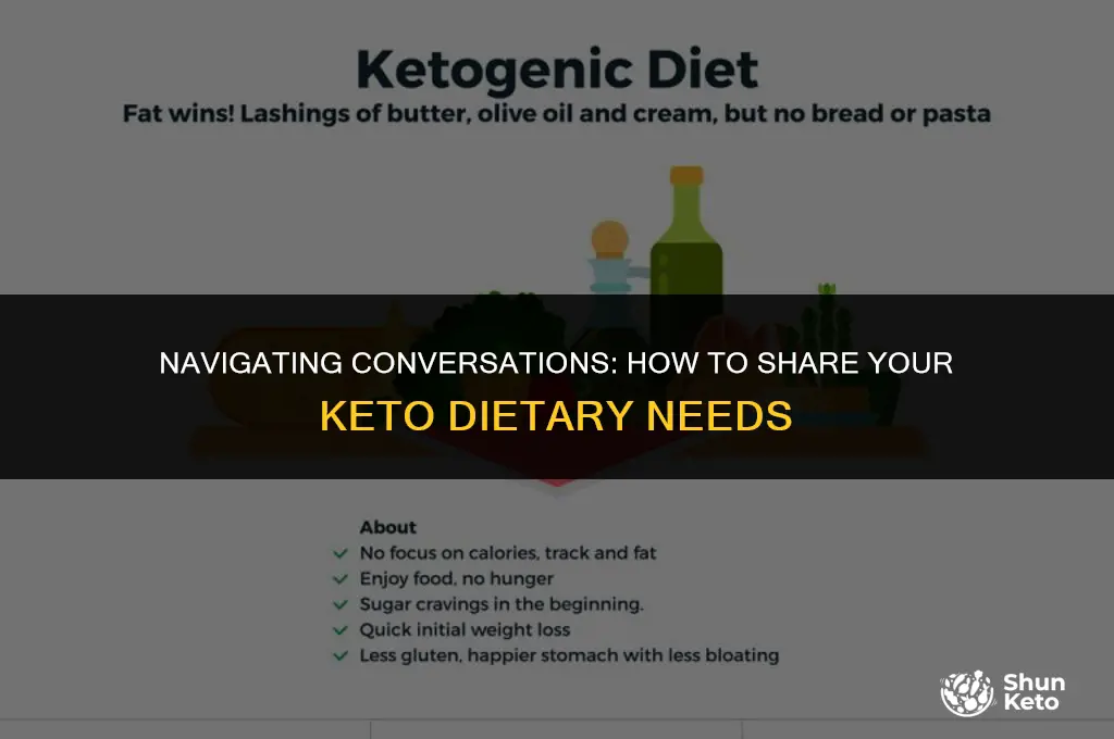 how to tell someone about dietary restrictions keto