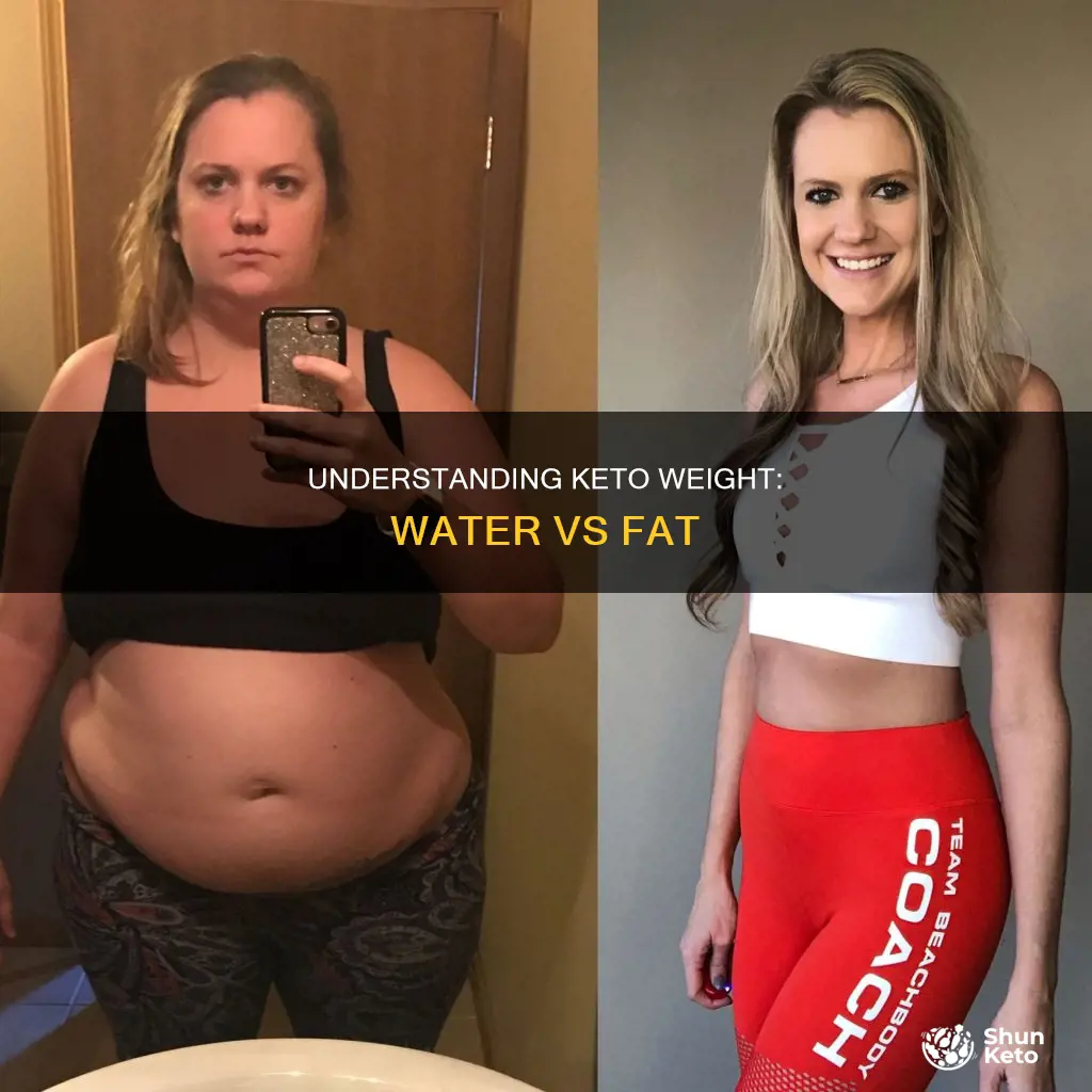 how to tell water weight from fat keto