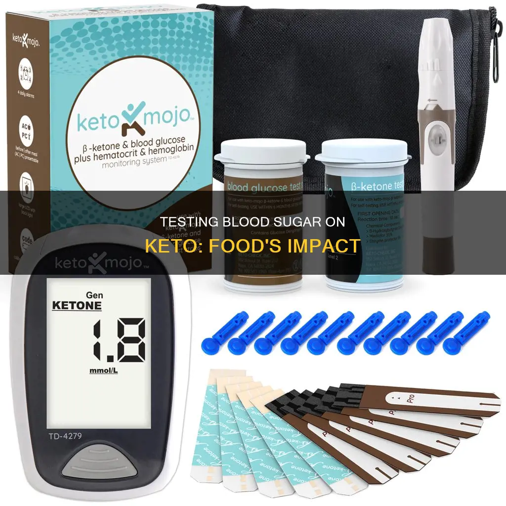 how to test food impact on blood sugar keto