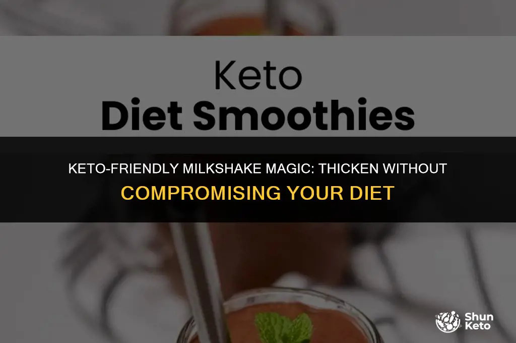 how to thicken a milkshake on keto