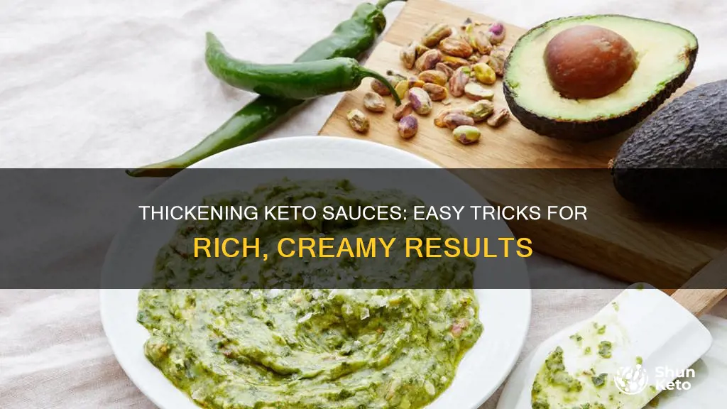 how to thicken a sauce keto style