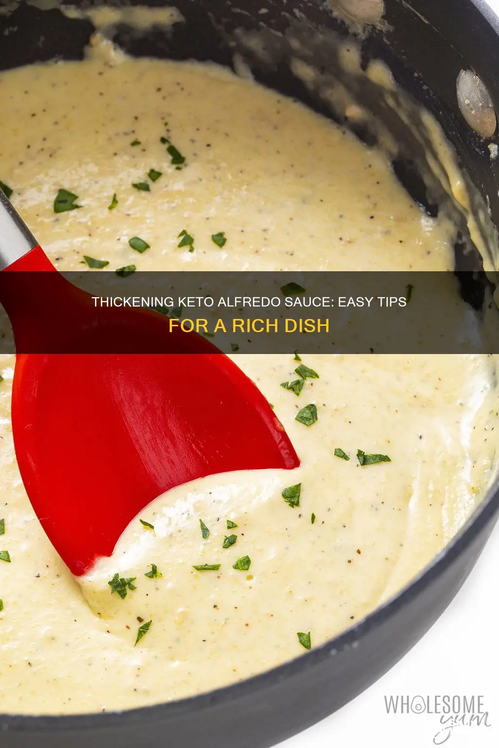 how to thicken alfredo sauce keto