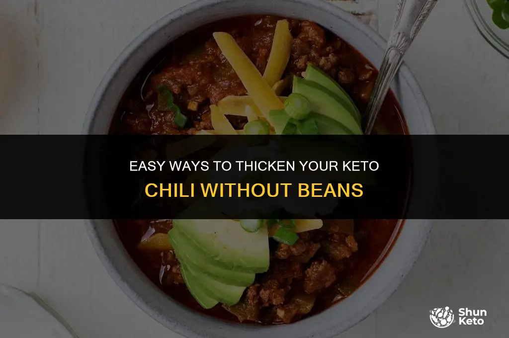 how to thicken chili keto