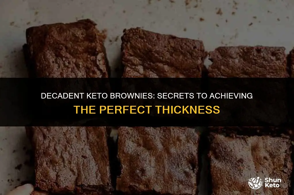 how to thicken keto brownies