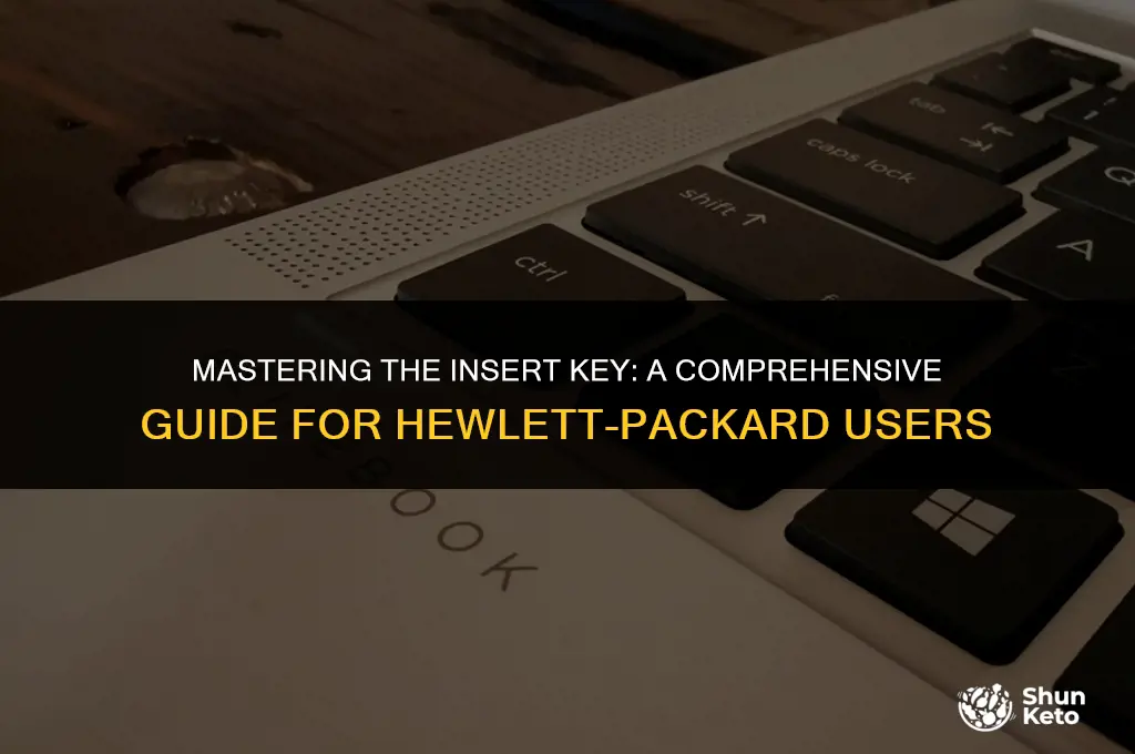 how to toggle insert ket hewlett packard