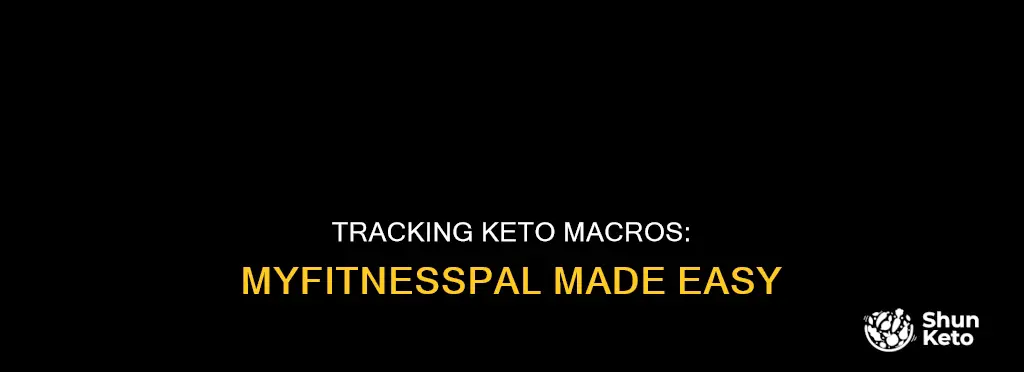 how to track keto macros on myfitnesspal