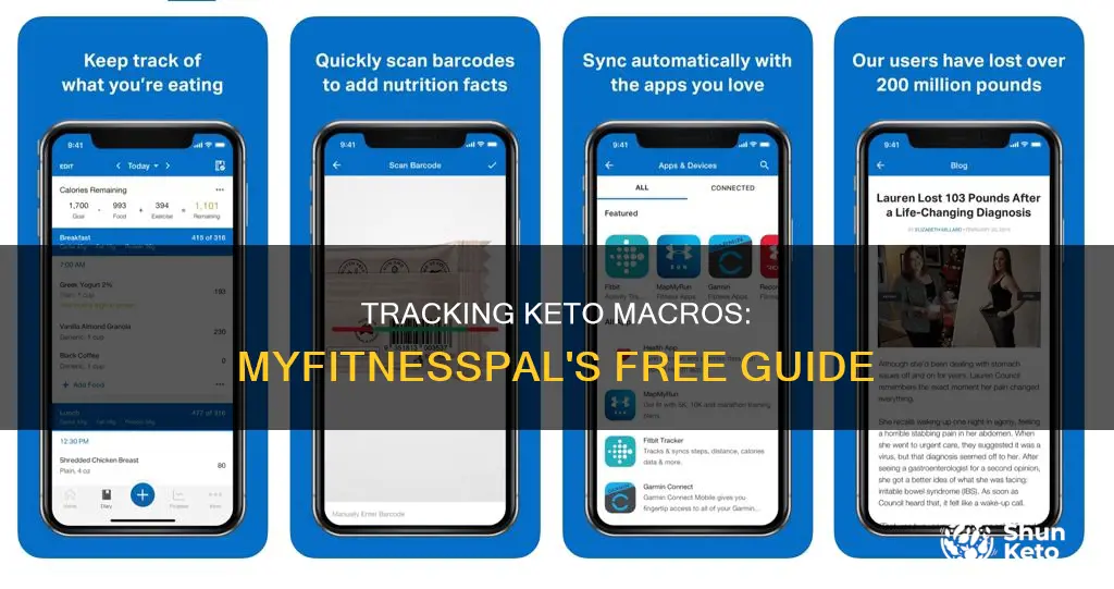 how to track macros on free myfitnesspal for keto