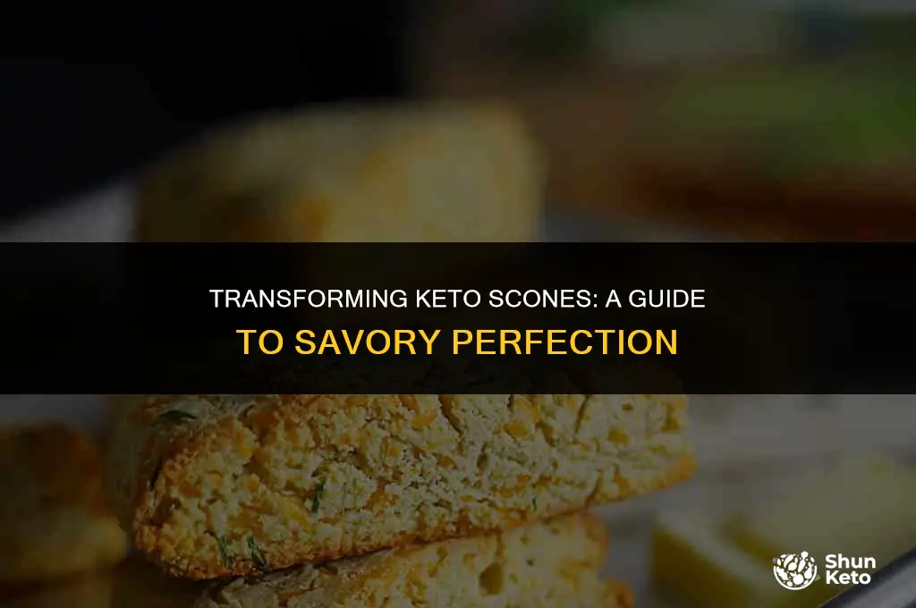 how to turn keto scones from sweet to savory