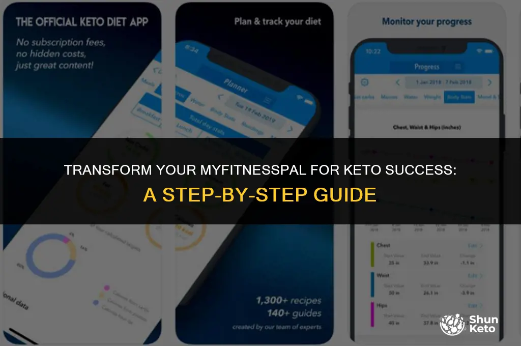 how to turn myfitness pal for keto