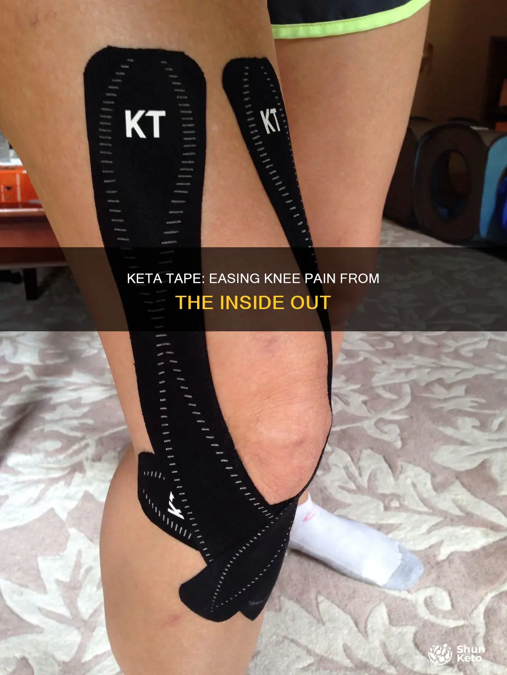 how to use keta tape on inside of knees