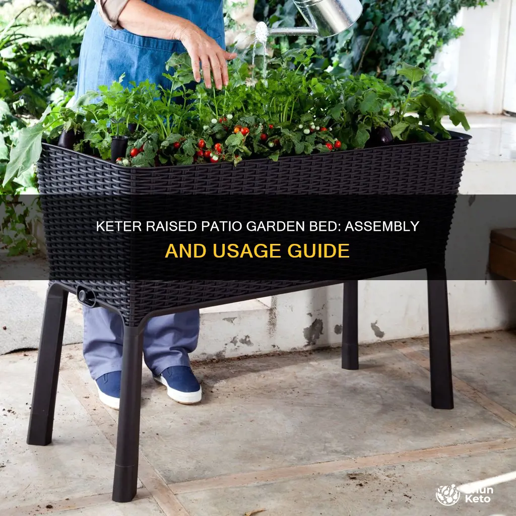 how to use keter raised patio garden bed