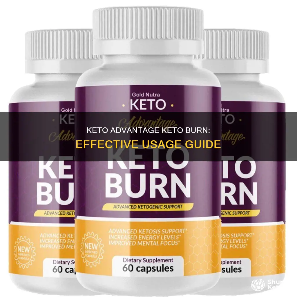 how to use keto advantage keto burn