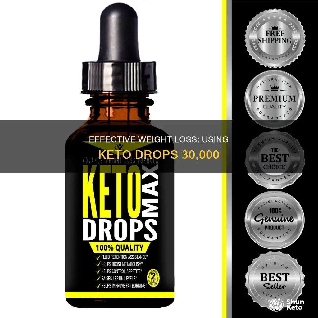 how to use keto drops 30 000