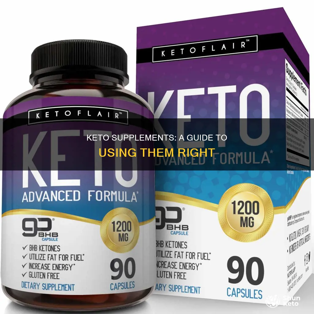 how to use keto supplements