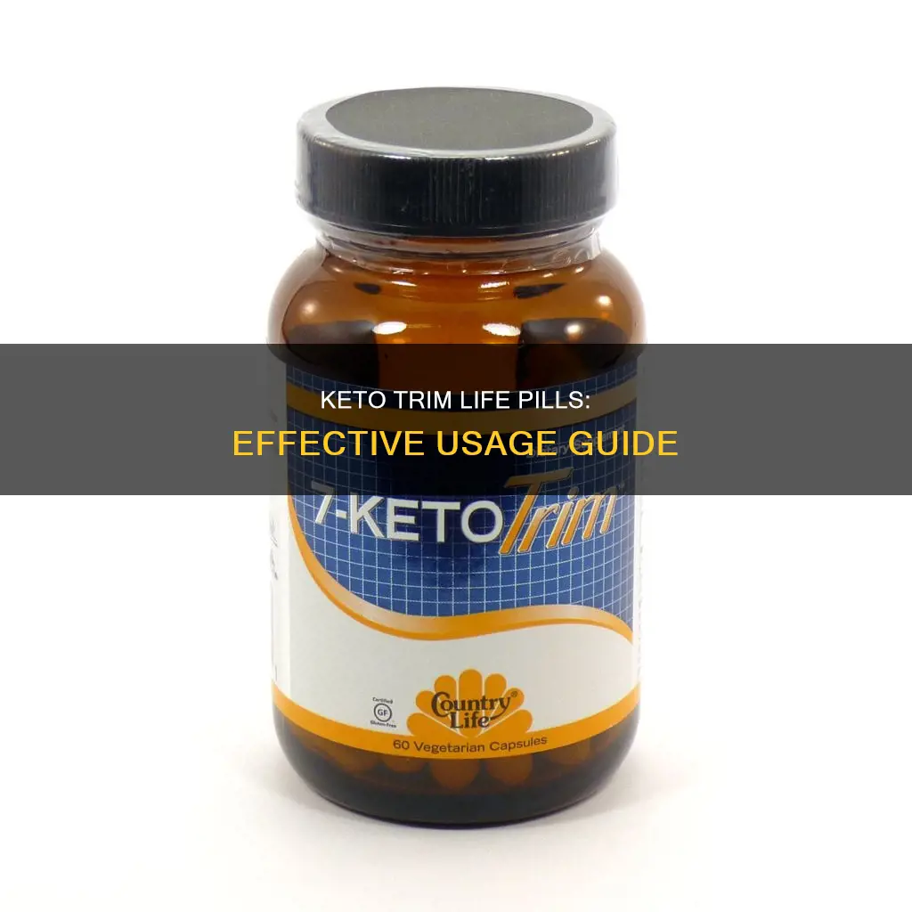 how to use keto trim life pills