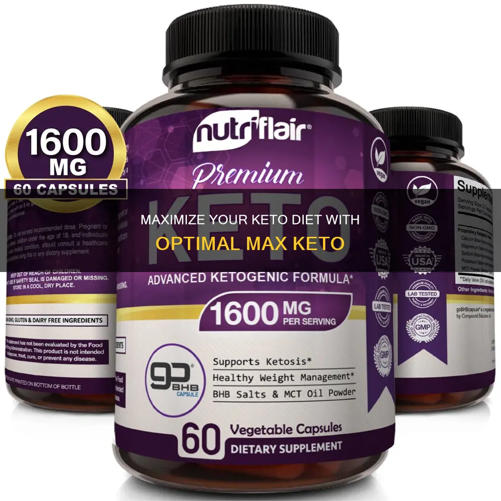 how to use optimal max keto