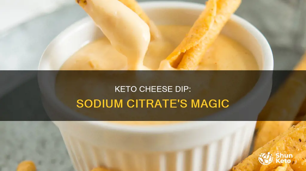 how to use sodium citrate in keto cheese dip