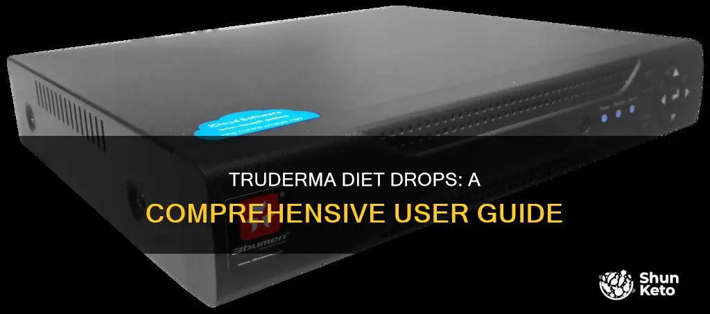 how to use truderma diet drops