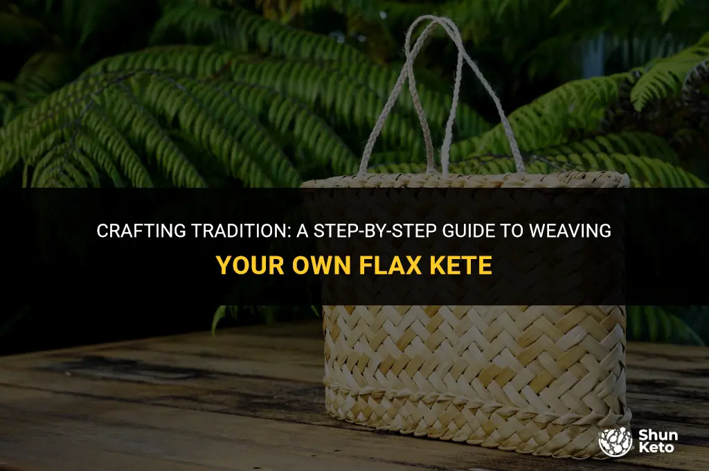 how to weave a flax kete