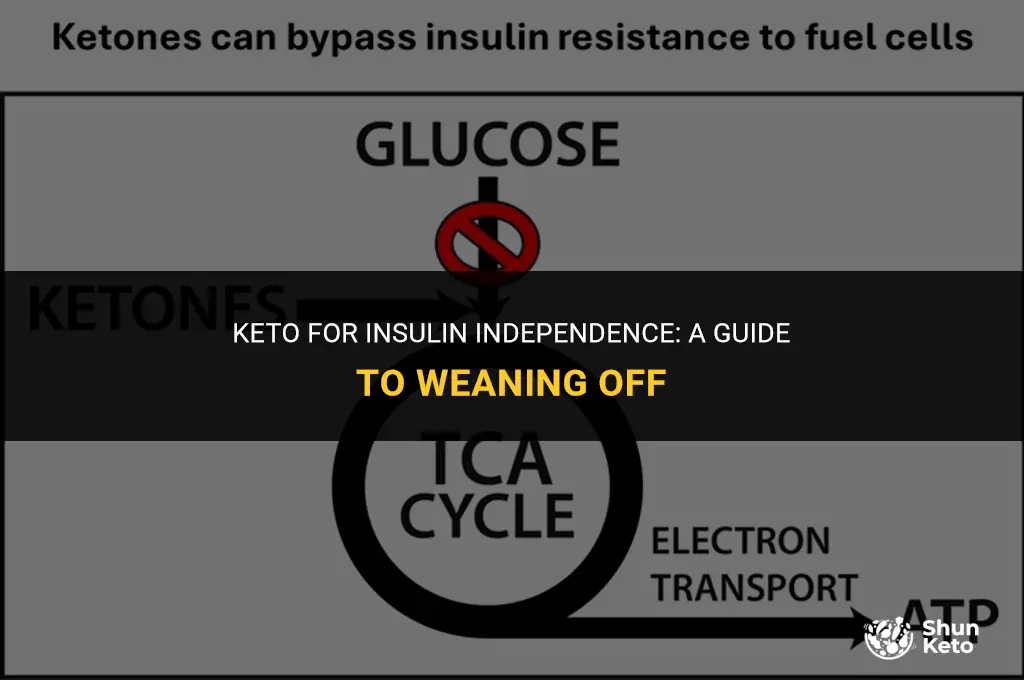 how to ween of insulin with keto