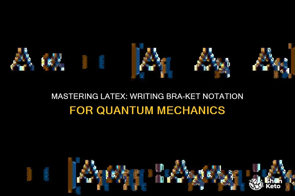 how to write bra and ket in latex