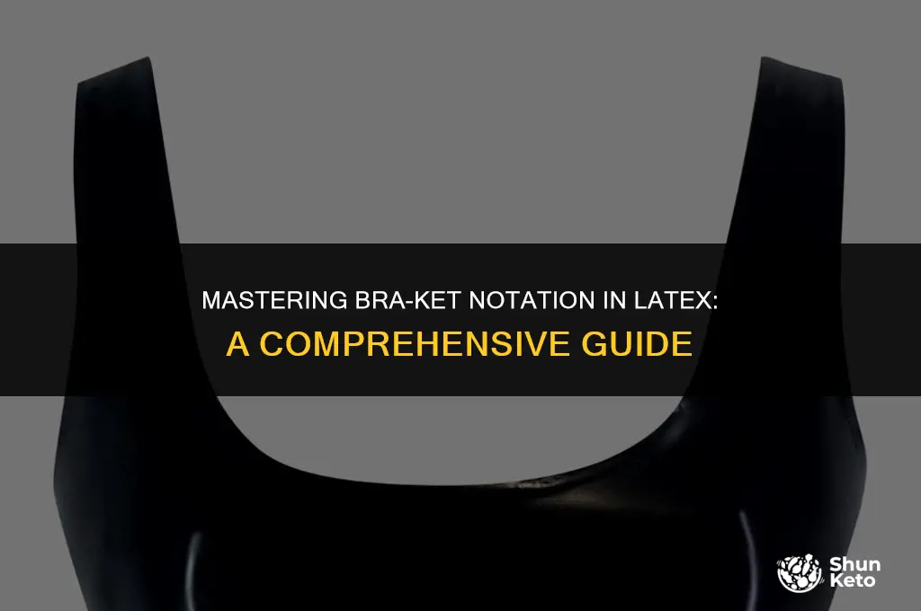 how to write bra ket in latex