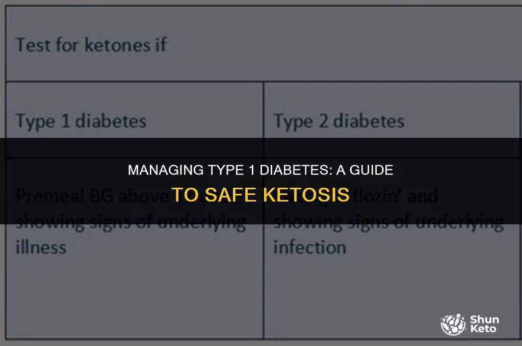 how to yype 1 diabetic go into ket