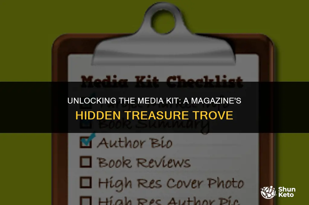 how tofind the media ket in a magazine
