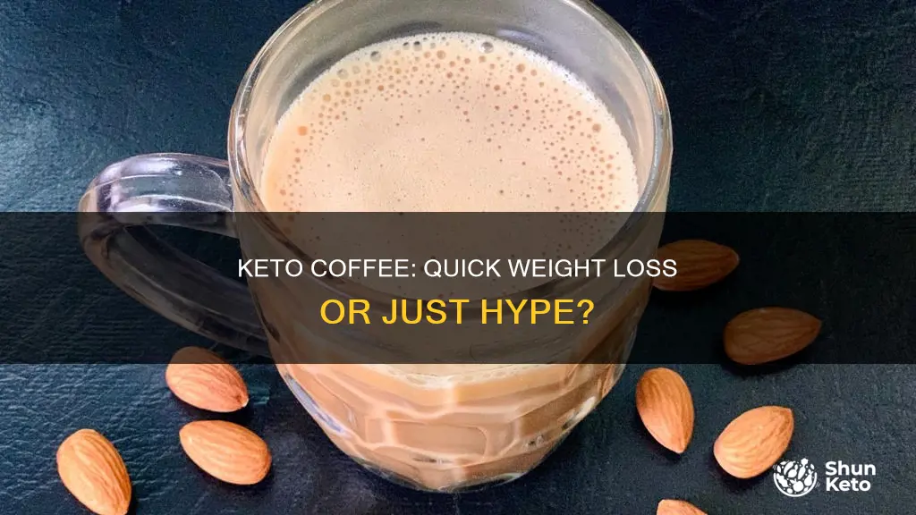 how uch weight you lose in a month keto coffee