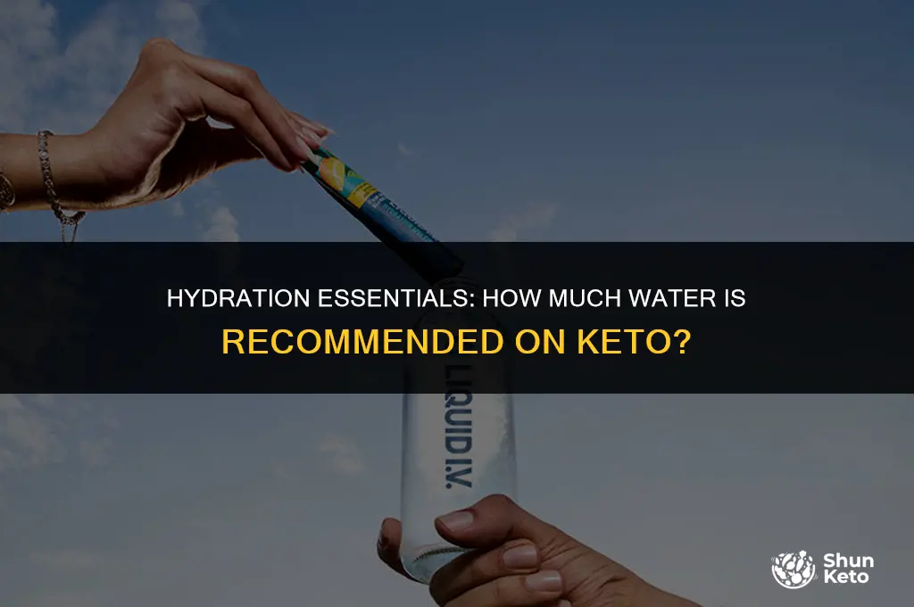 how water is recommended on keto