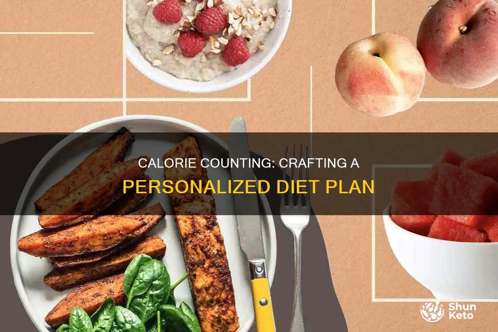 how would i write a diet plan using calories