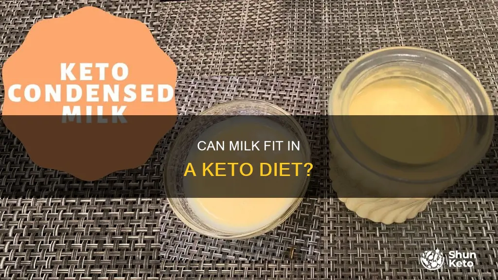 is 1 milk okay for keto