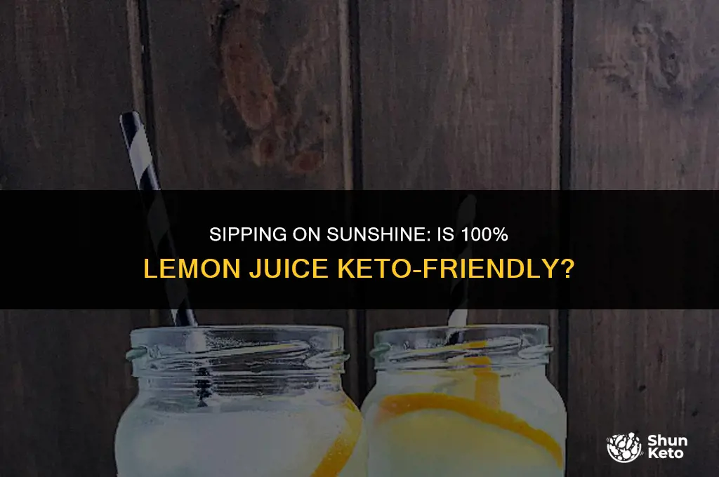 is 100 lemon juice keto