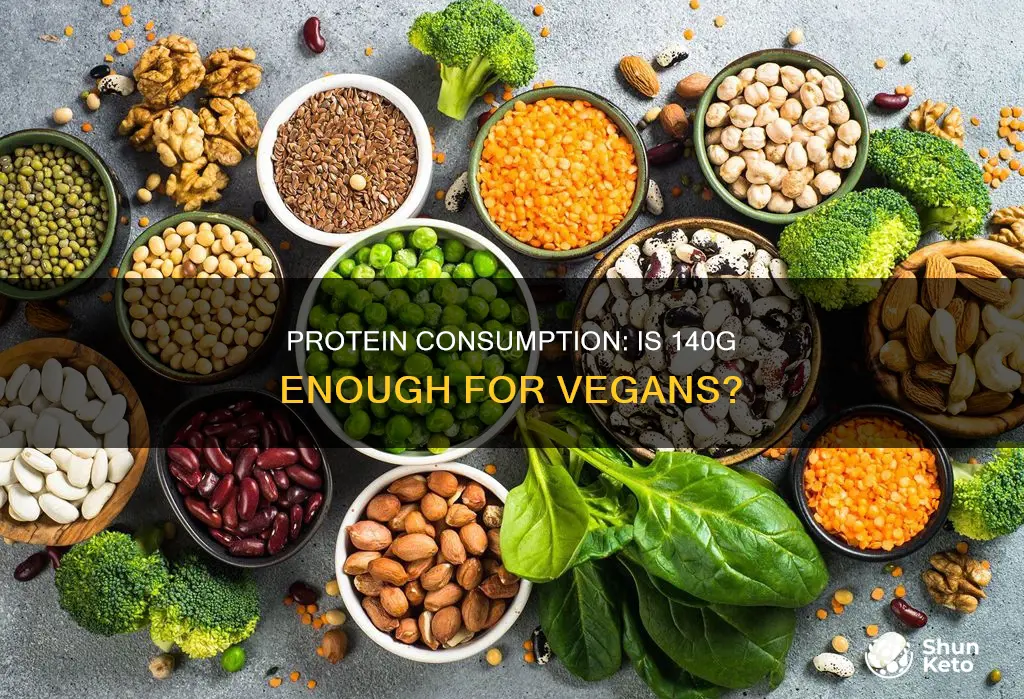 is 140g of protein enough on a vegan diet 154lb