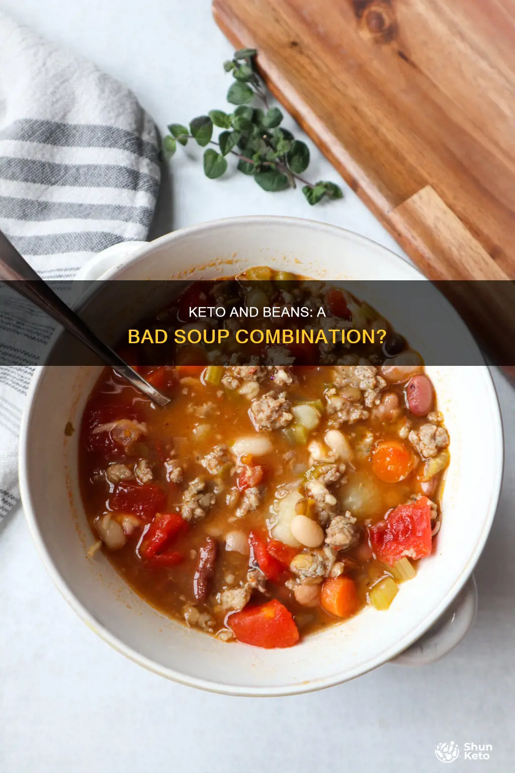 is 15 bean soup bad on keto